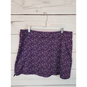 Tranquility by Colorado Clothing Women's Purple Elastic Waist Mini Skort Size XL